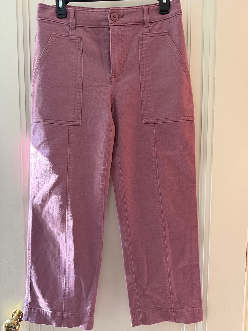 Loft Rose-Mauve Utility Jeans